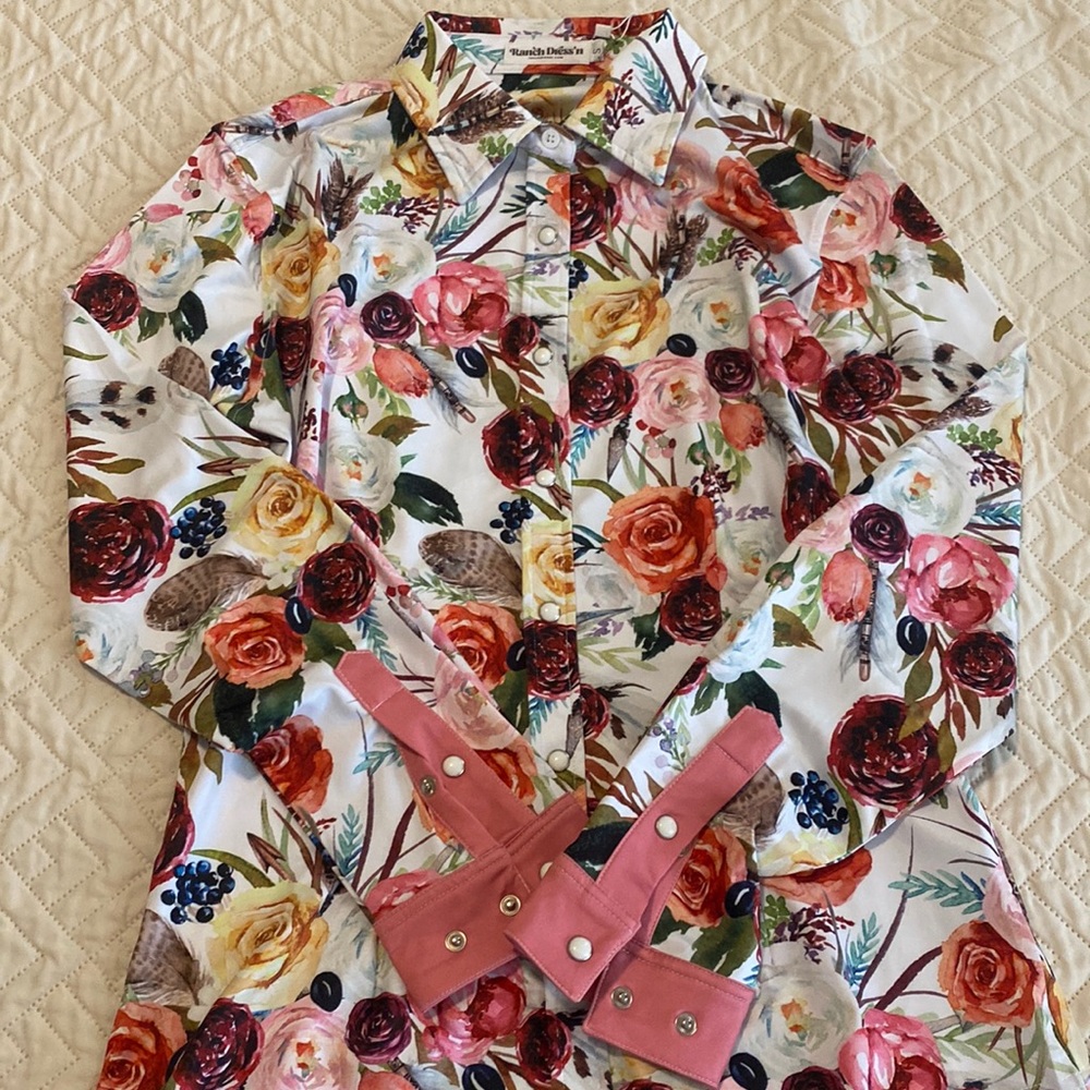 Floral button down